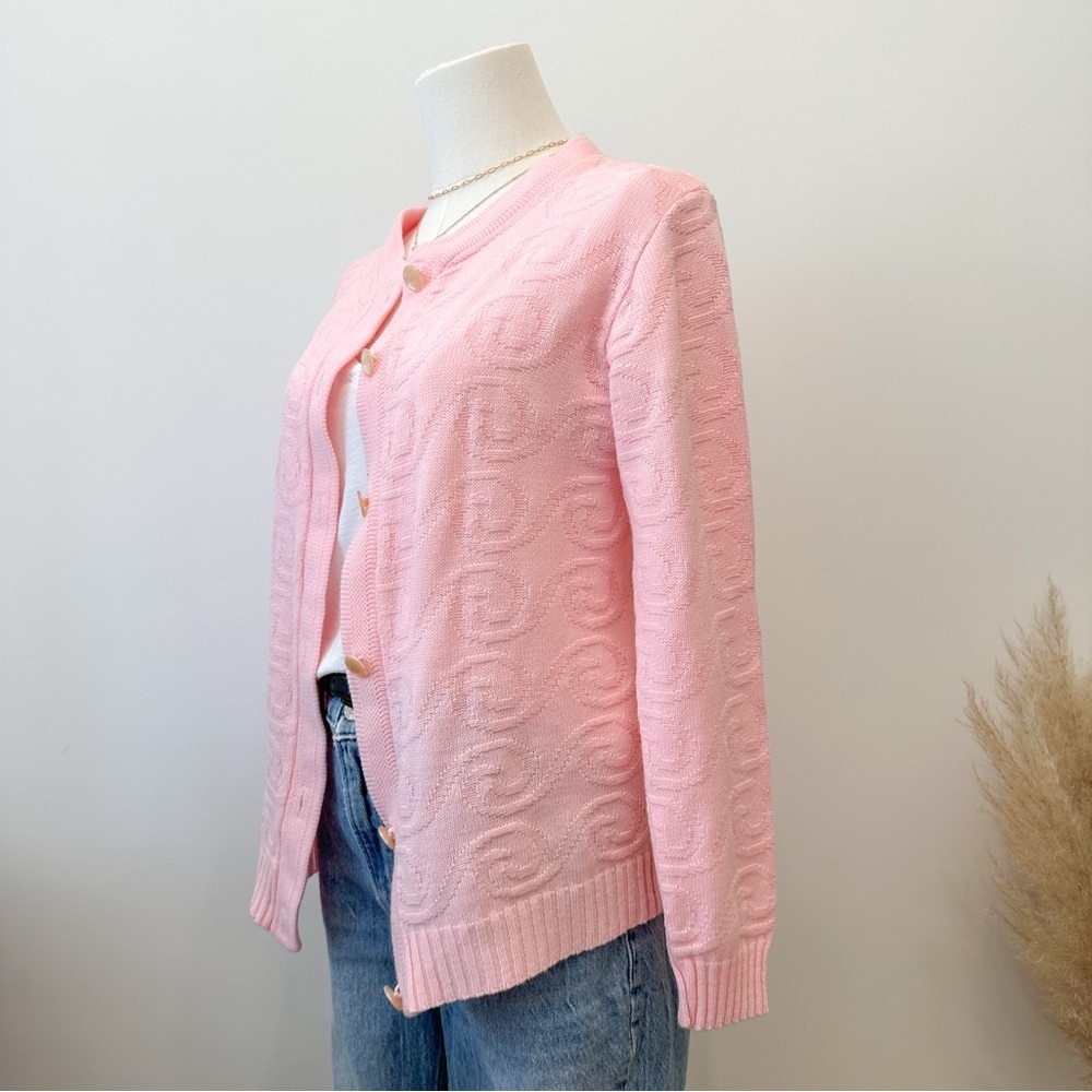 Vintage Pink Women's Cardigan Sweater - Picture 4 of 6